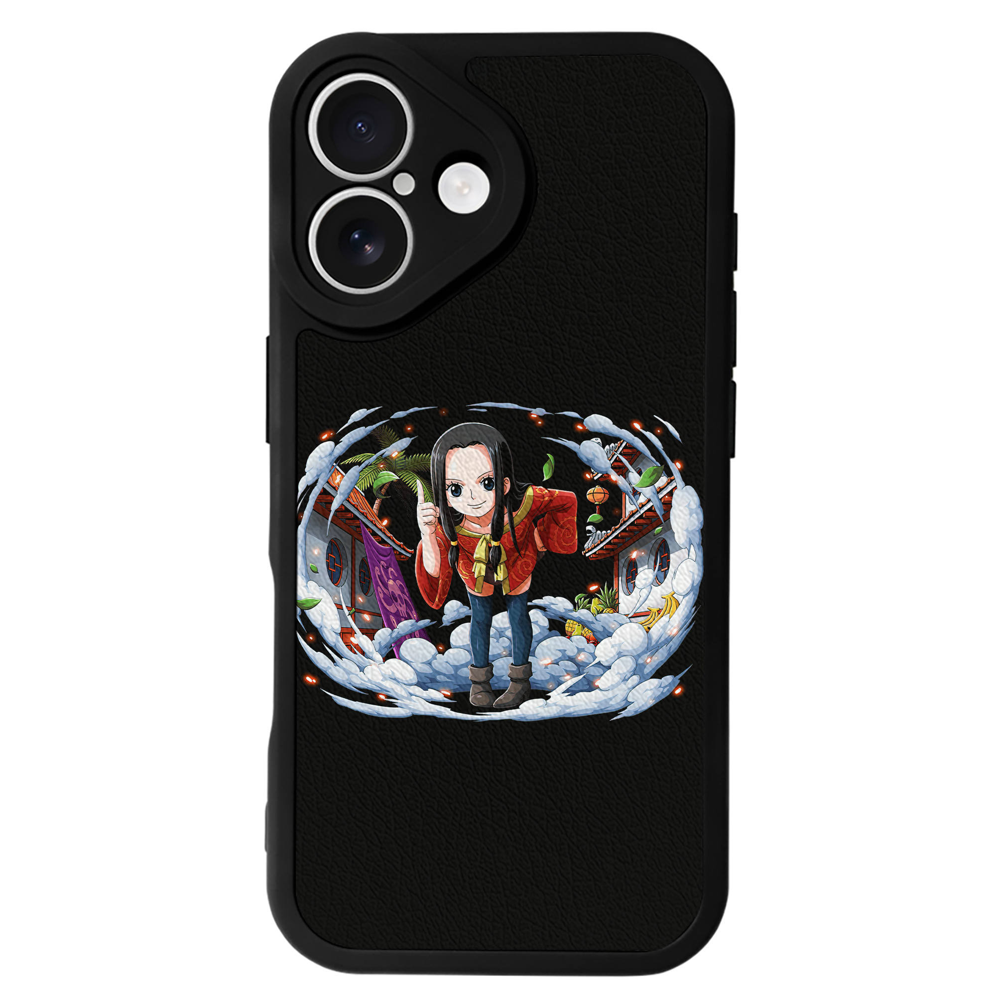 （画像用） ワンピース ボア・ハンコック ONE PIECE Boa·Hancock 【iPhone 16シリーズ対応】シリコンスマホケース（レザー調） 材質：シリコン